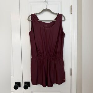 Honey Mark Sage Romper Deep Berry Size Large